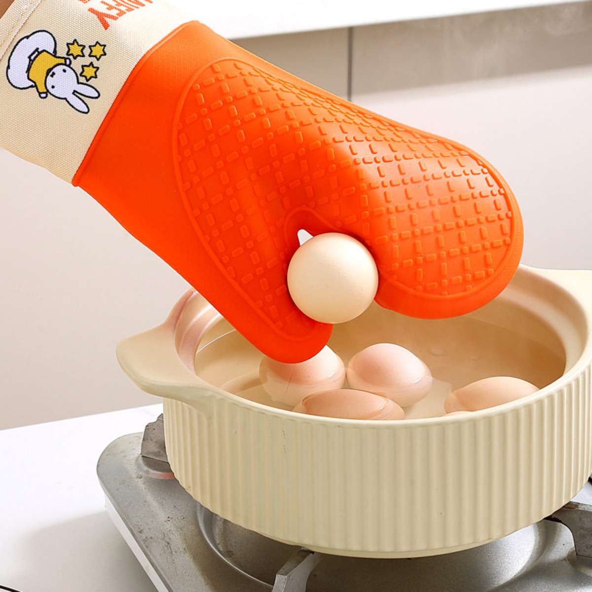 Oven Mitt Silicone - Luvas de silicone resistentes ao calor