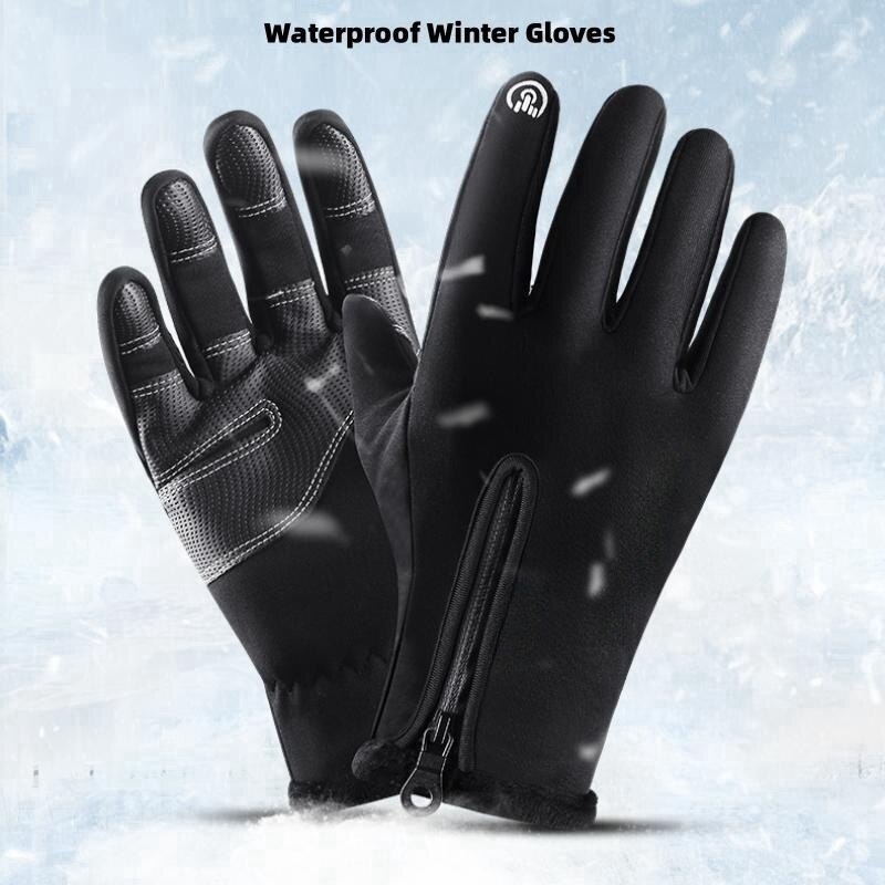 Leather Driving Glove - Luvas impermeáveis antiderrapantes para homens e