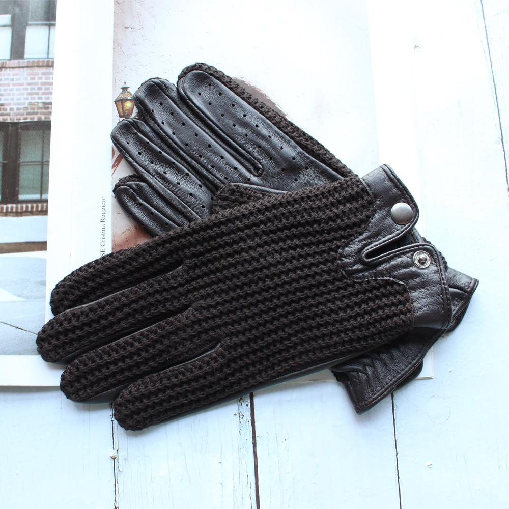 Luvas de Couro Masculinas de A - Leather Driving Glove avaliação e preço