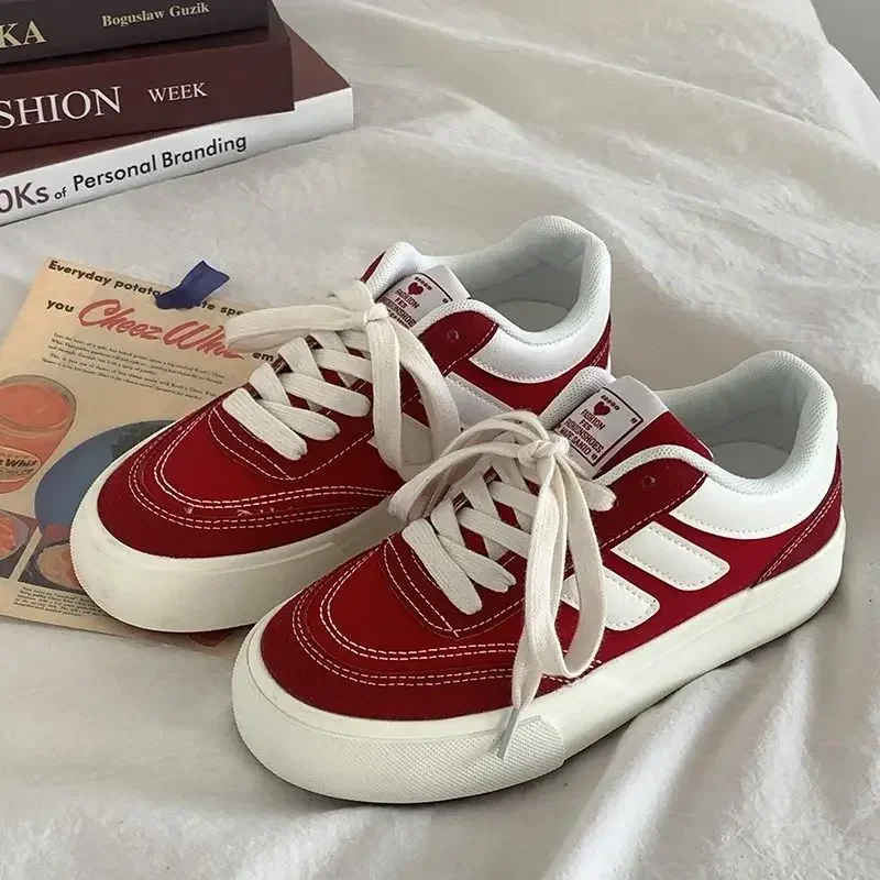 2024 novas mulheres vermelhas  - Vans Shoes Old Skool avaliação e preço
