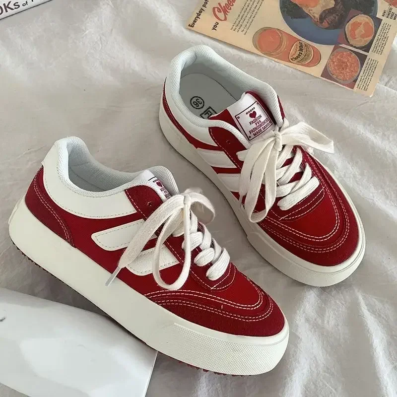 2024 novas mulheres vermelhas  - Vans Shoes Old Skool avaliação e preço