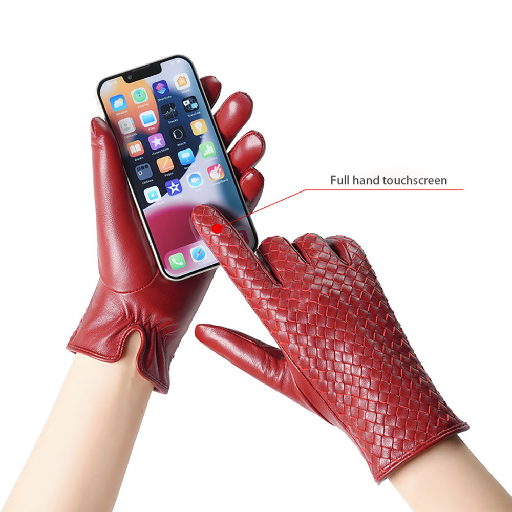 Luvas de Couro Genuíno para Mu - Wool Glove Lined avaliação e preço