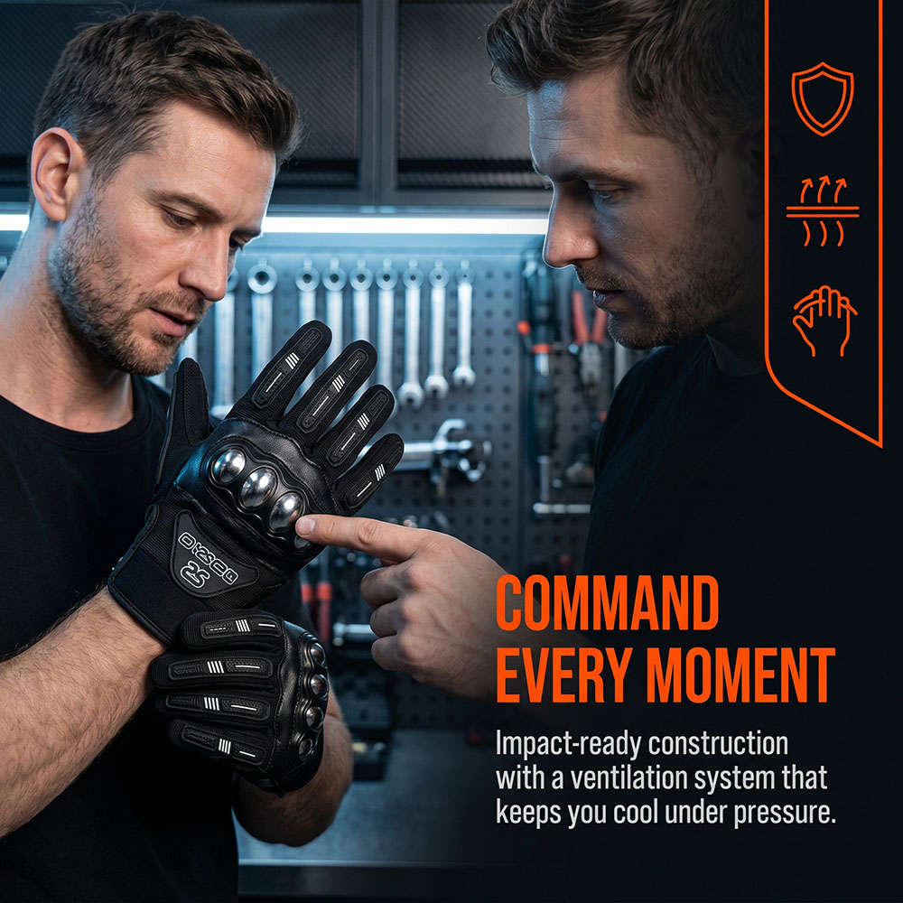 Luvas de Motociclismo MX Respi - Motorcycle Glove Knuckle avaliação e preço