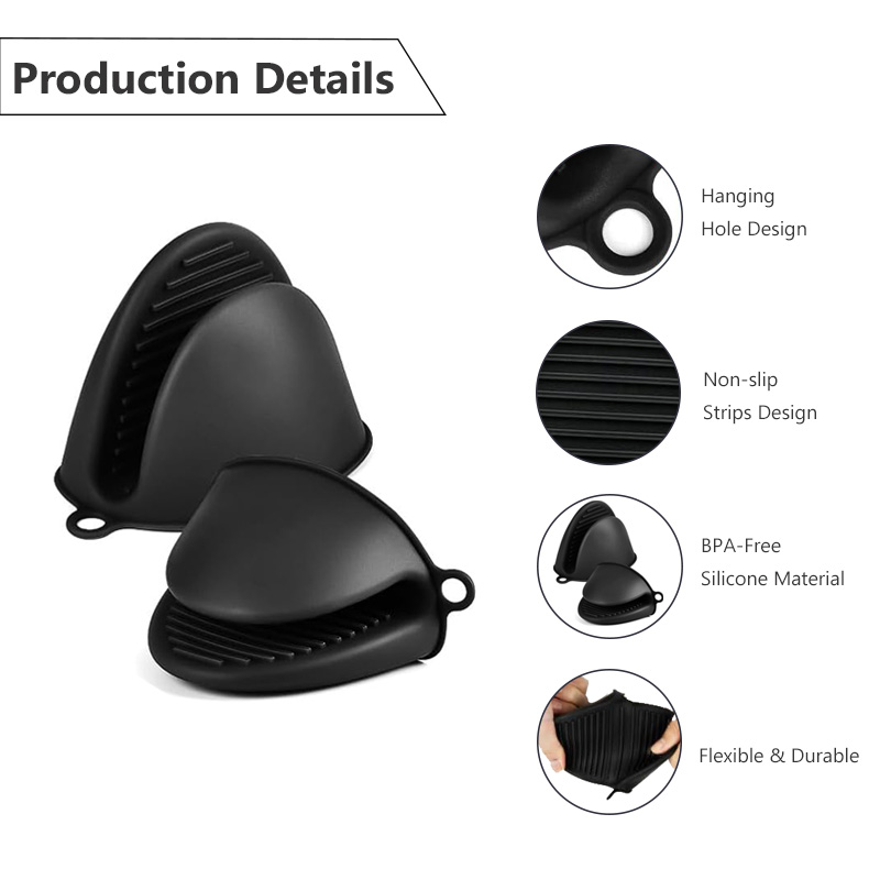 Conjunto de 2 Luvas de Silicon - Oven Mitt Silicone avaliação e preço