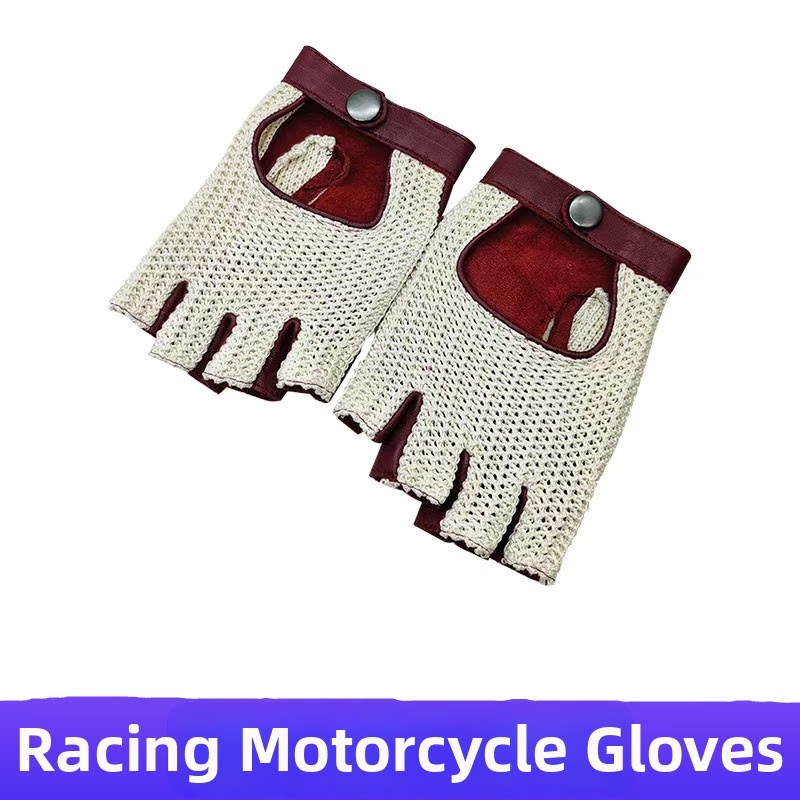 Luvas de Couro Genuíno de Meio - Leather Driving Glove avaliação e preço