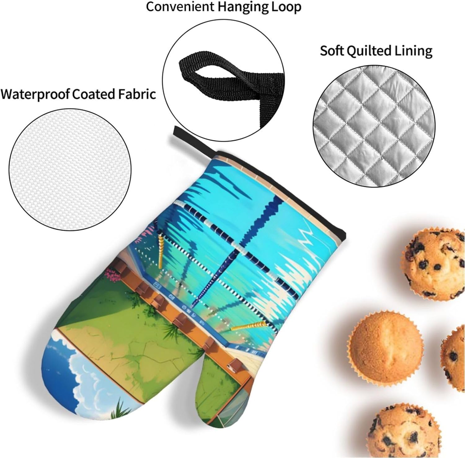 Luvas e panelas de silicone pa - Oven Mitt Silicone avaliação e preço